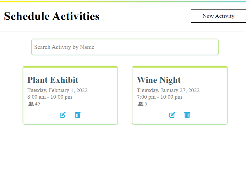schedule activity image